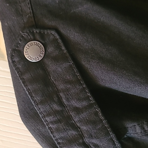 LEVIS MENS BLACK "BIKER" JACKET SIZE XL - Picture 7 of 16